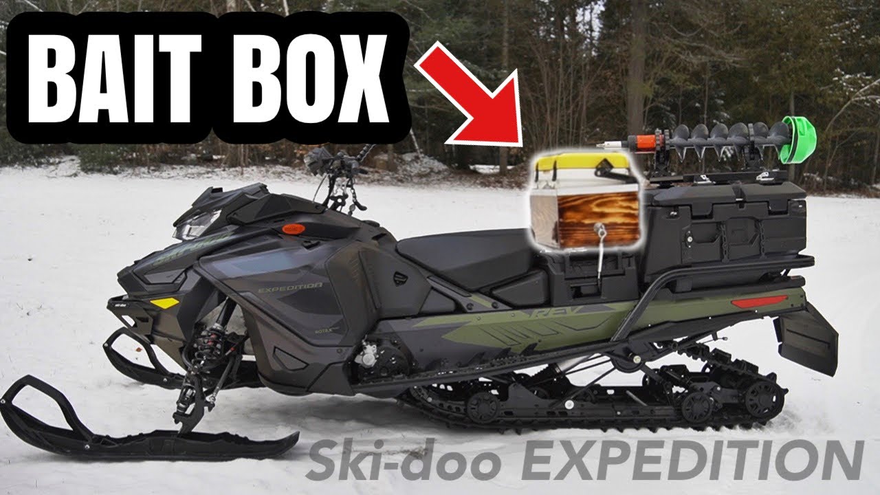 Самодельный контейнер для хранения приманки на снегоходе! | Skidoo Expedition Mods