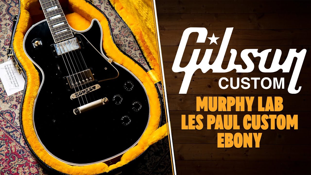 Gibson Custom Murphy Lab Les Paul Custom | Ebony - Heavy Aged