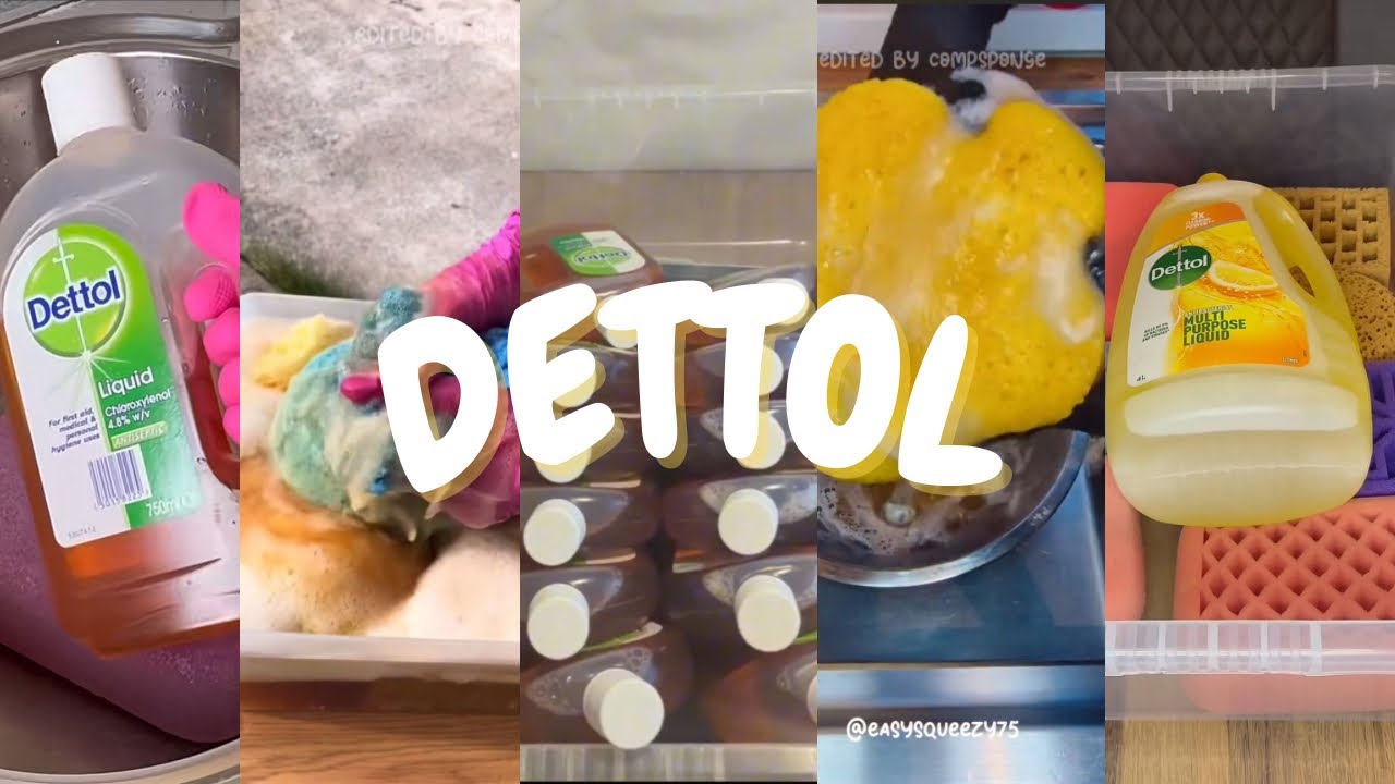 DETTOL 💛🥰 ASMR Sponge Squeezing for relaxing and sleep well