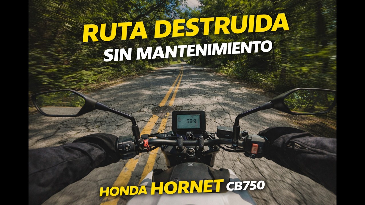 Curvas increíbles en Córdoba… pero la ruta está destruida | CB750 Hornet POV