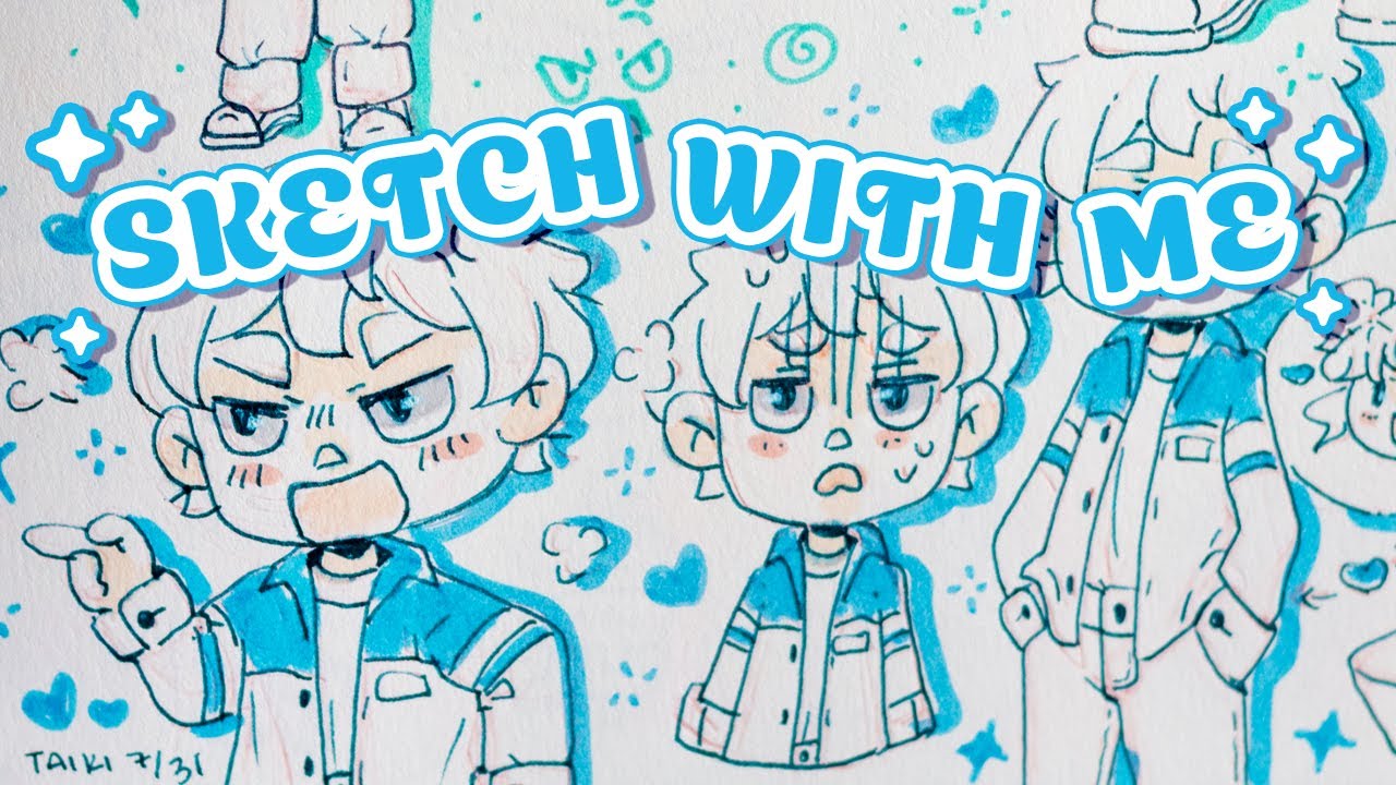 Sketch With Me | Meet Taiki, Maria's Boyfriend | OC