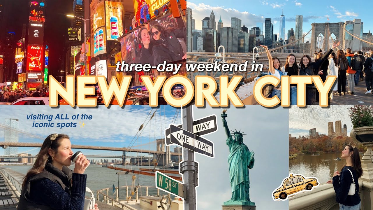 NYC vlog: 3 days in new york city 🗽🚕🍎