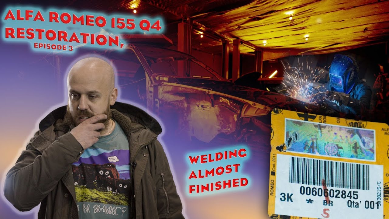 Alfa Romeo 155 Q4 restoration: episode 3, bodyworks are almost finished. Found new parts