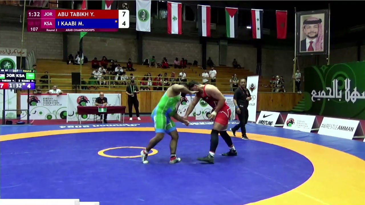 Yahia Hussein Mohammad ABU TABIKH JOR vs  Mansour Abdu I KAABI KSA   2024 U17 & U23 Arab Championshi
