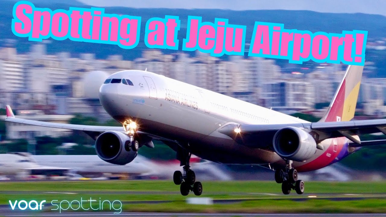 Spotting at JEJU AIRPORT - Sunset traffic in Korea's tropical paradise! | VOAR SPOTTING