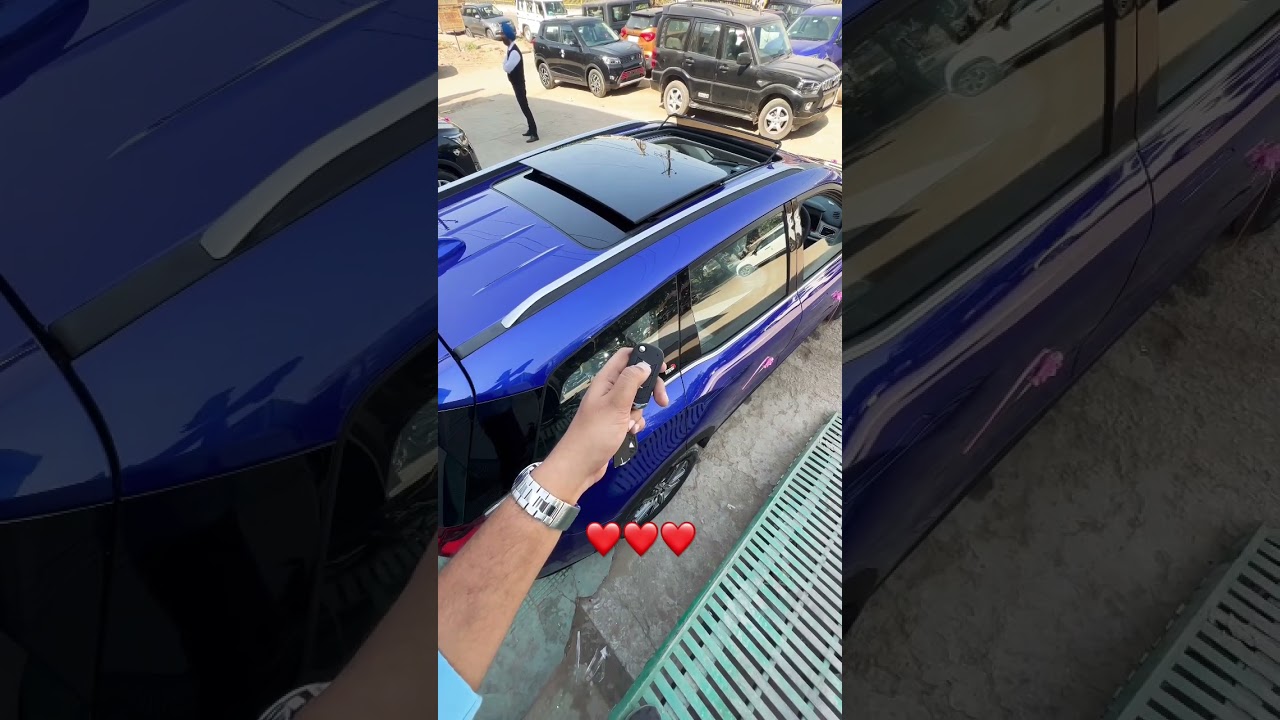 Best Feature of Xuv700 | Key Sunroof Closing #mahindra #xuv700 #thar #scorpio #scorpion2022 ❤️❤️🔥✅