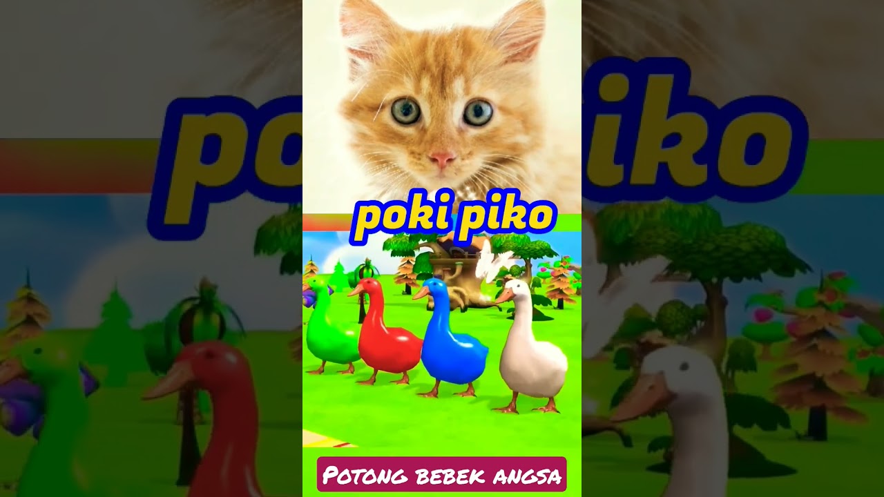 bebek lucu warna warni #binatanglucu #kartun