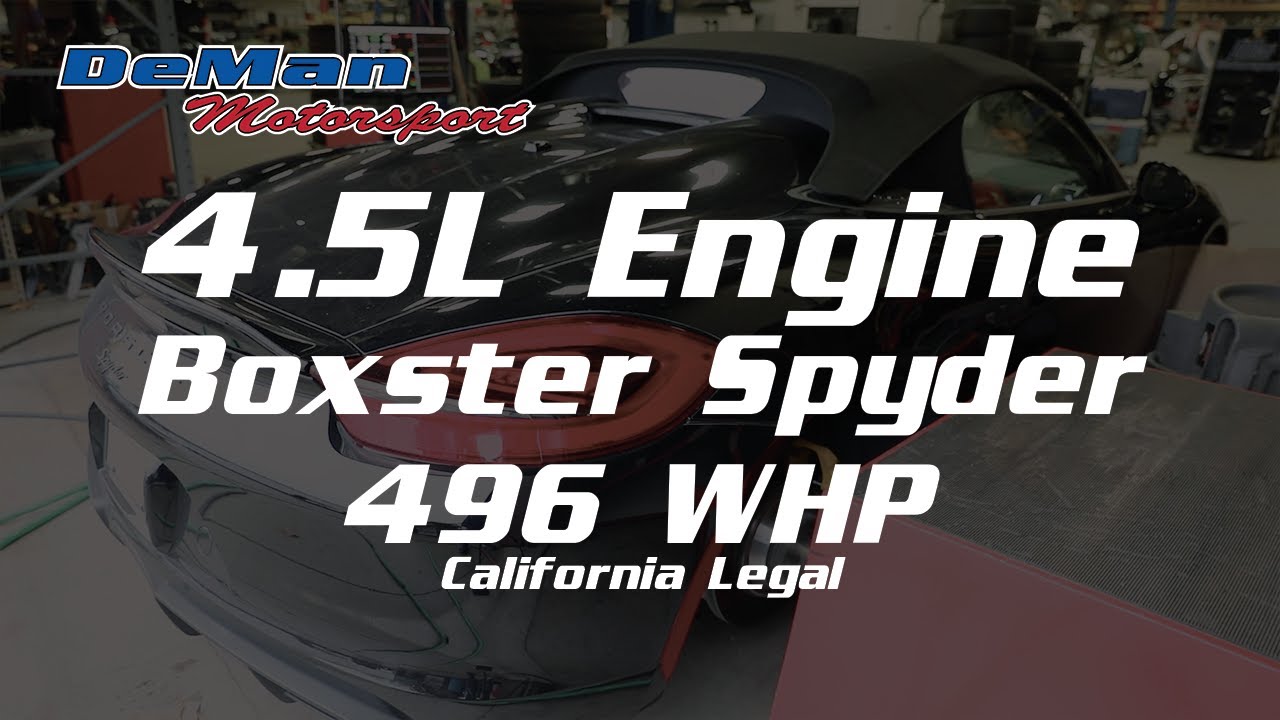 4.5L Boxster Spyder on the dyno at DeMan Motorsport