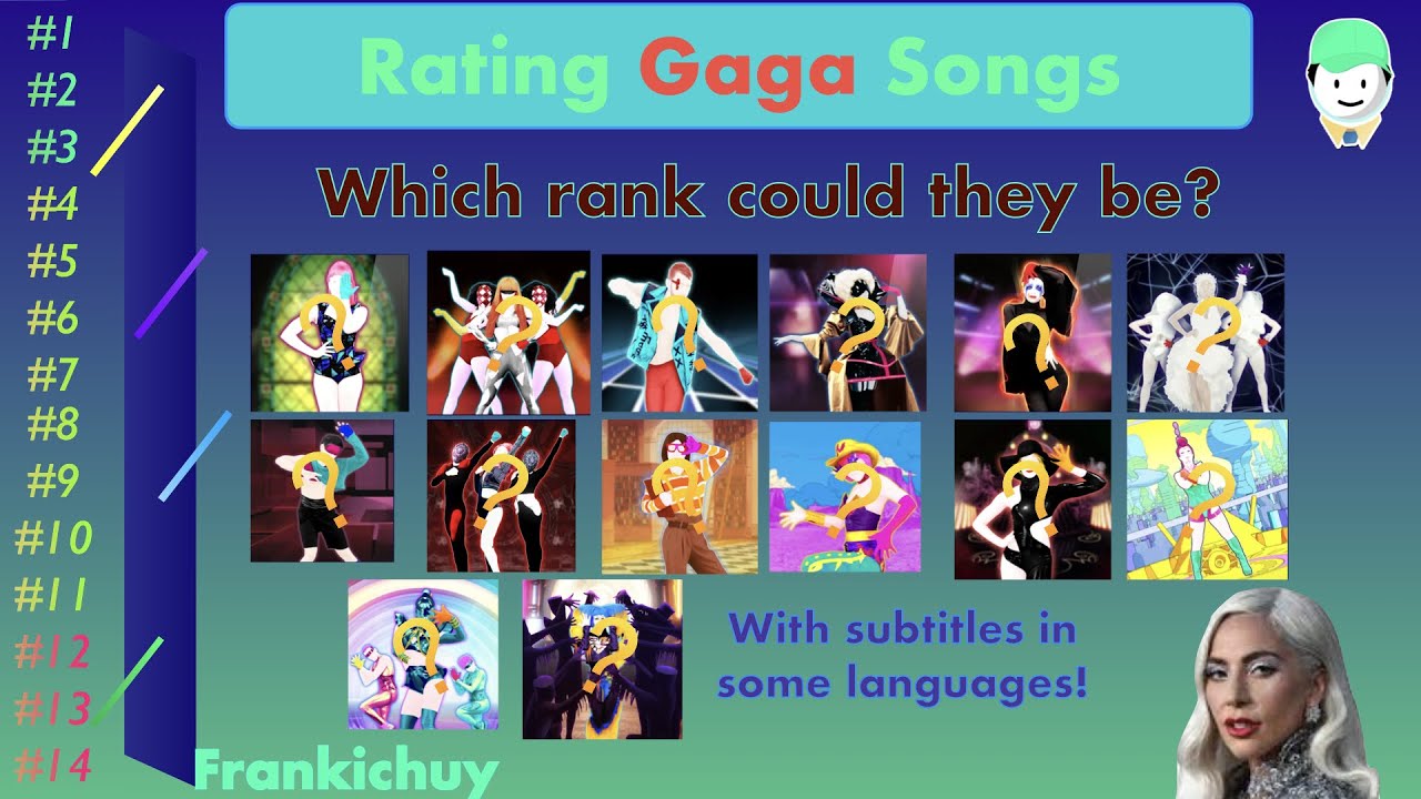 Ranking Lady Gaga songs in Just Dance [UPDATED 2022]