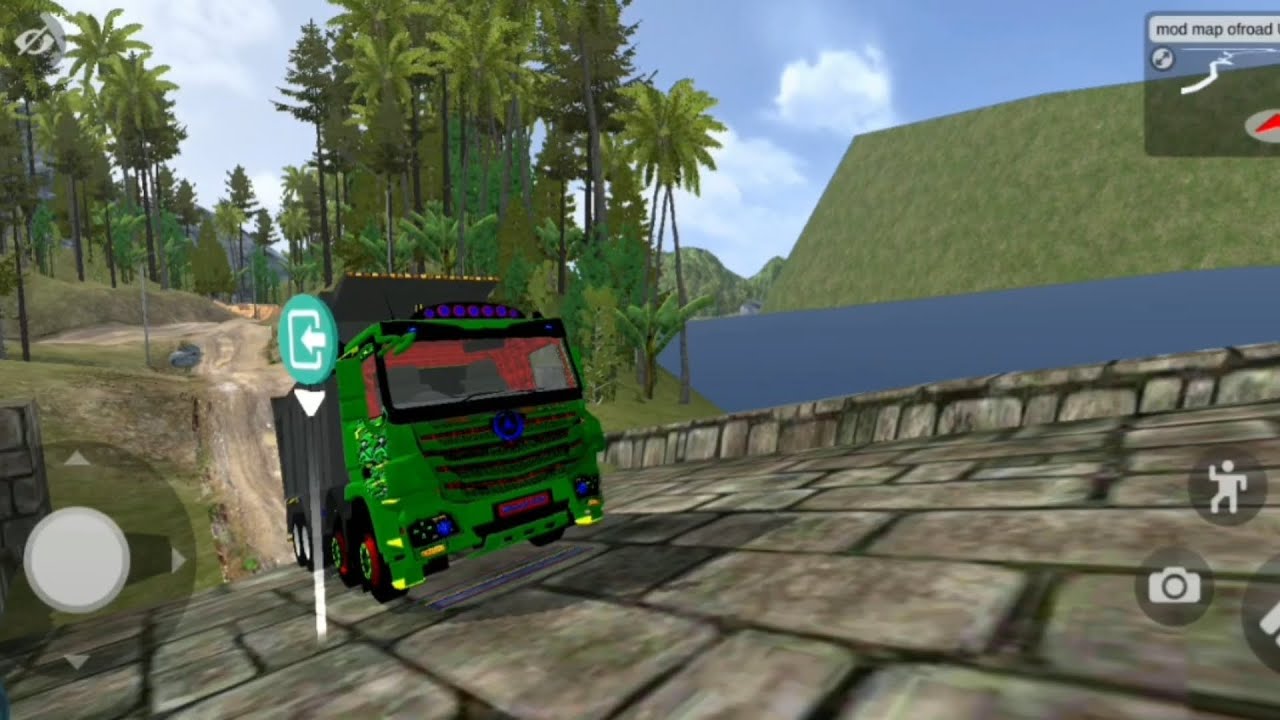 12 wheel truck driving in off road