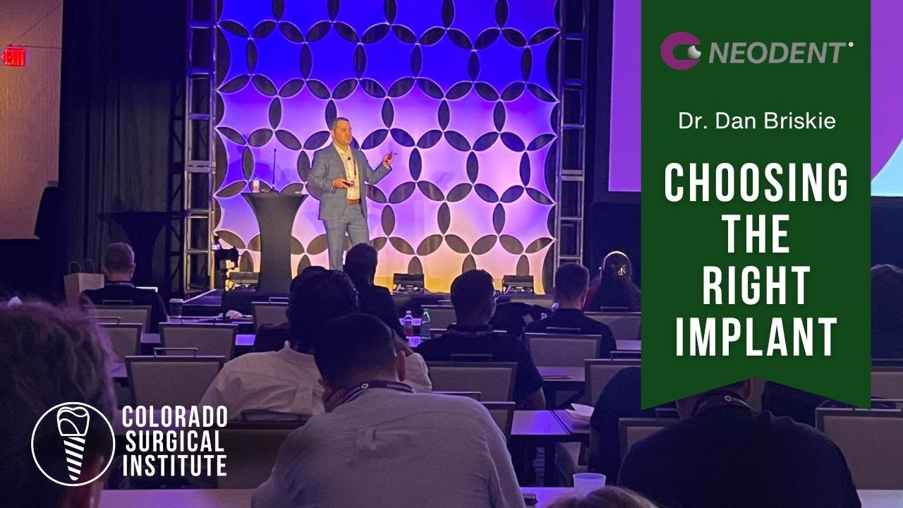 Neodent Dr. Dan Briskie Choosing the Right Dental Implant: Torque and Thread Design