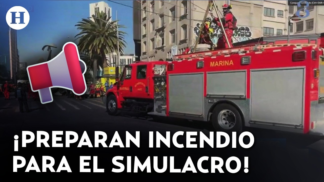 &iexcl;Sismo de 7.2, incendios y rescates! As&iacute; se prepara la CDMX para el primer simulacro de sismo 2026