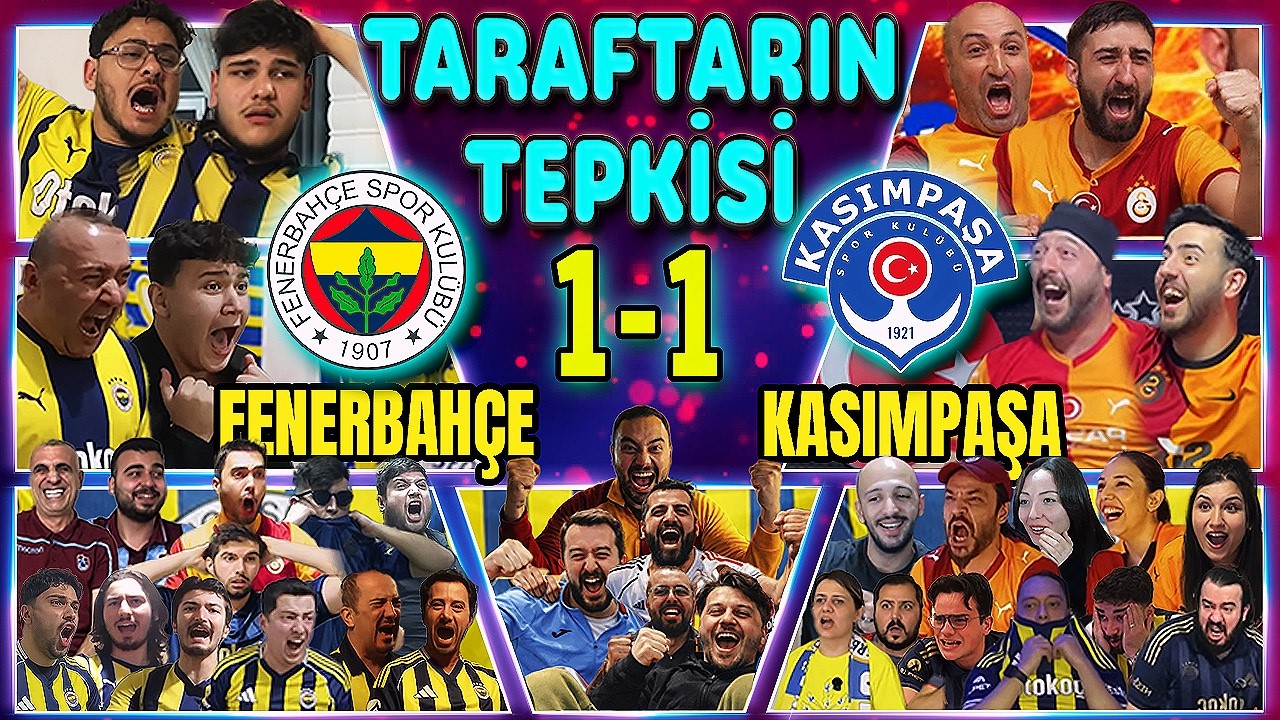 90+11’DE ŞOK YIKIM😱BU MAÇA KALP DAYANMAZ🤯TARAFTAR ÇILDIRDI🔥FENERBAHÇE 1-1 KASIMPAŞA TARAFTAR TEPKİSİ