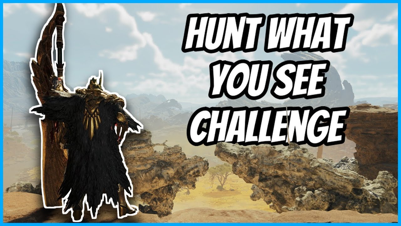 HUNT WHAT YOU SEE CHALLENGE! | Monster Hunter Wilds