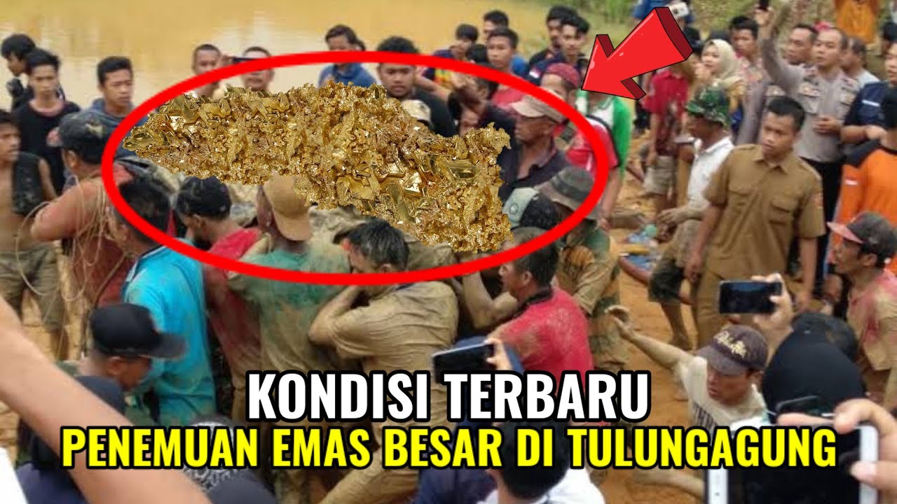 Viral‼️Detik&sup2; Kejadian Lagi Di Tulungagung Penemuan Emas Besar KONDISI TERBARU