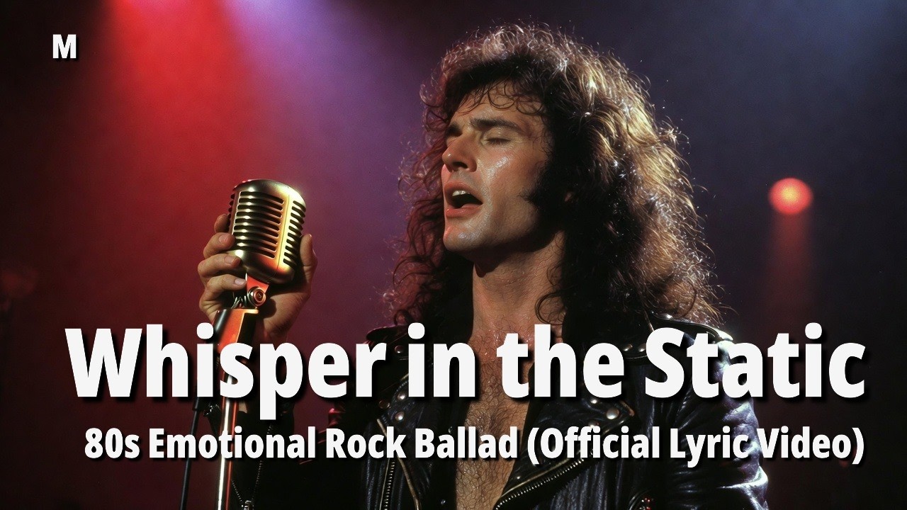 Whisper in the Static – 80s Emotional Power Ballad | Official Lyric Video