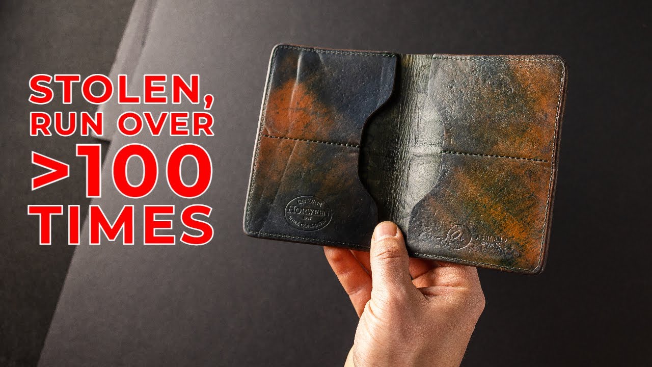 This wallet was stolen and run over 100+ times
