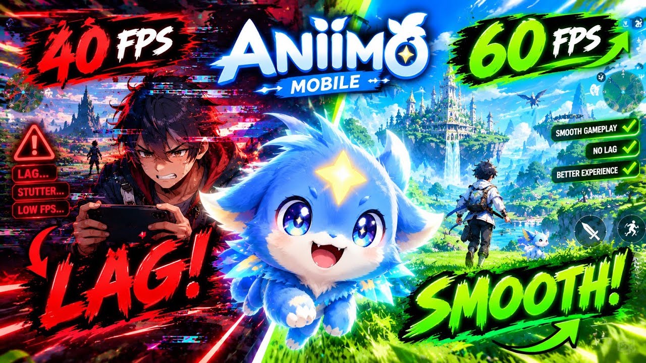 😱 40 FPS TO 60 FPS?! Aniimo Mobile Lag Fix & Smooth Gameplay Test!