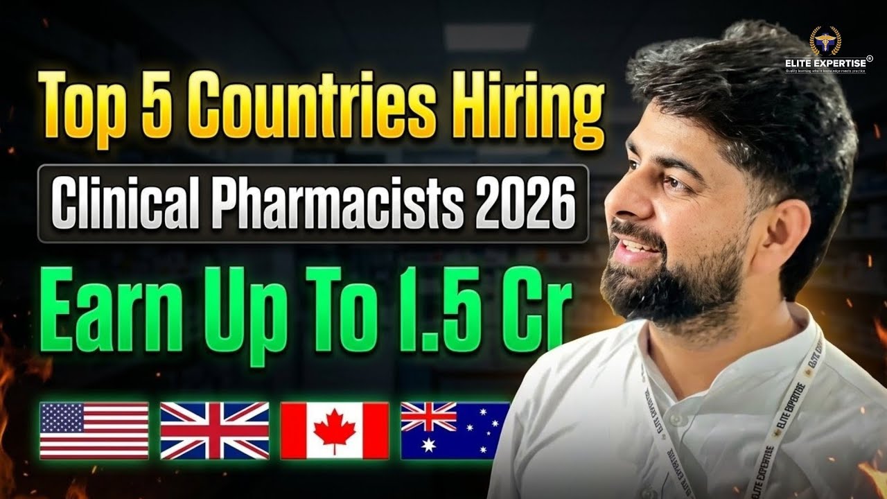 Top 5 Countries Hiring Clinical Pharmacists 2026 | Clinical Pharmacist Jobs Abroad | Elite Expertise