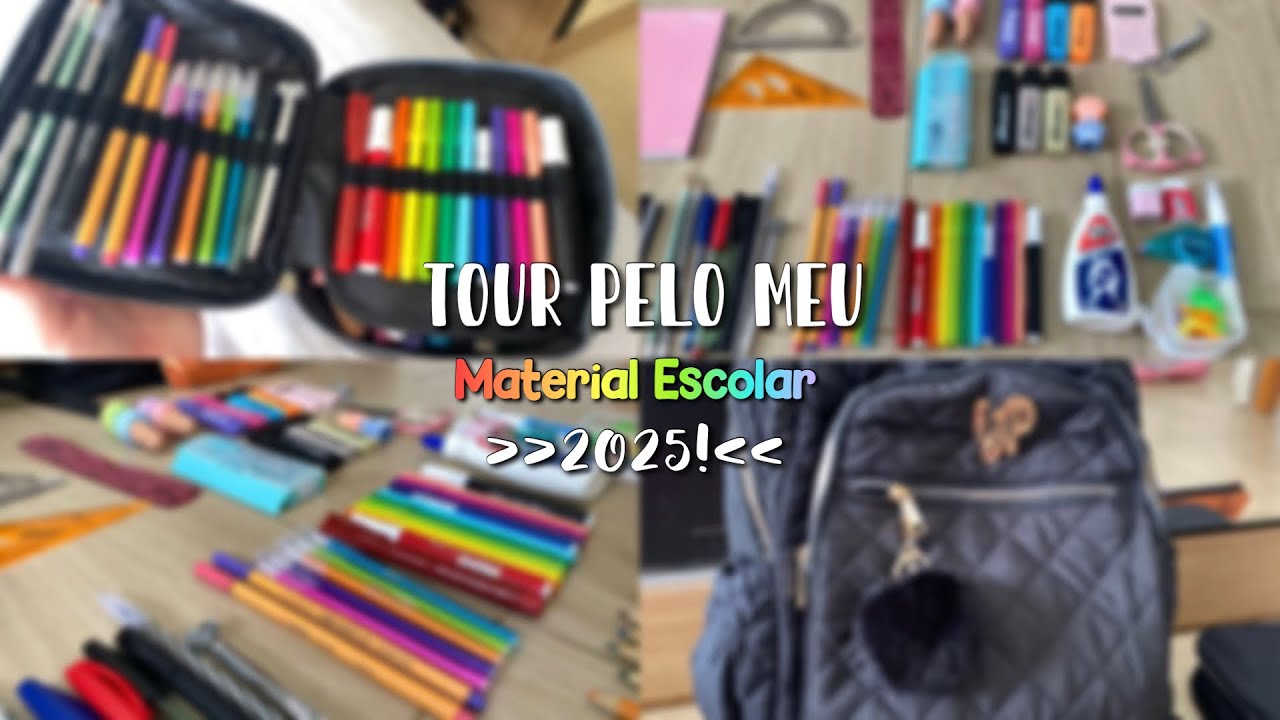 TUOR PELO MEU MATERIAL ESCOLAR 2025!!📚