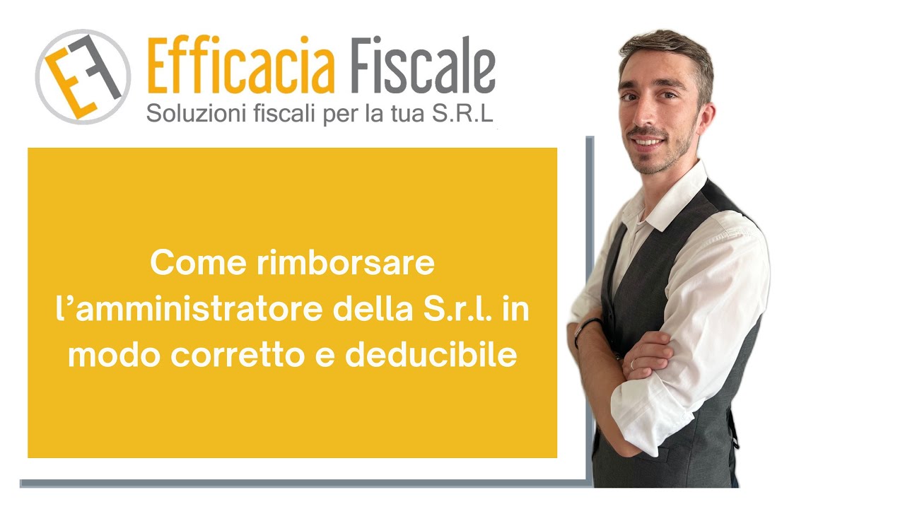 𝐂𝐨𝐦𝐞 𝐫𝐢𝐦𝐛𝐨𝐫𝐬𝐚𝐫𝐞 𝐥’𝐚𝐦𝐦𝐢𝐧𝐢𝐬𝐭𝐫𝐚𝐭𝐨𝐫𝐞 𝐝𝐞𝐥𝐥𝐚 𝐒.𝐫.𝐥. 𝐢𝐧 𝐦𝐨𝐝𝐨 𝐜𝐨𝐫𝐫𝐞𝐭𝐭𝐨 𝐞 𝐝𝐞𝐝𝐮𝐜𝐢𝐛𝐢𝐥𝐞