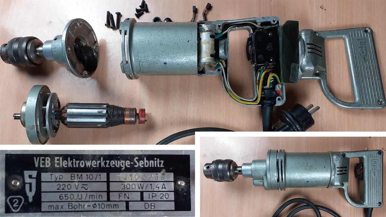 Stara wiertarka BM 10/1 z VEB Sebnitz (NRD)