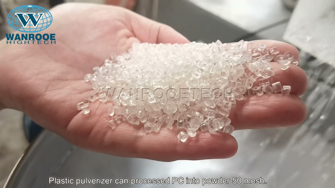 50 Mesh Powder Size PC Masterbatch Material  Plastic Pulverizer Plastic Miller Machine