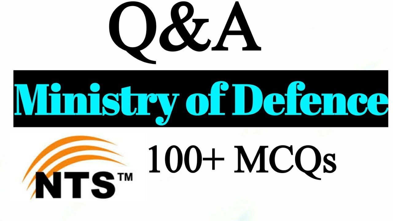 Ministry of defence past mcqs by Nts || Ministry of defence test preparation
