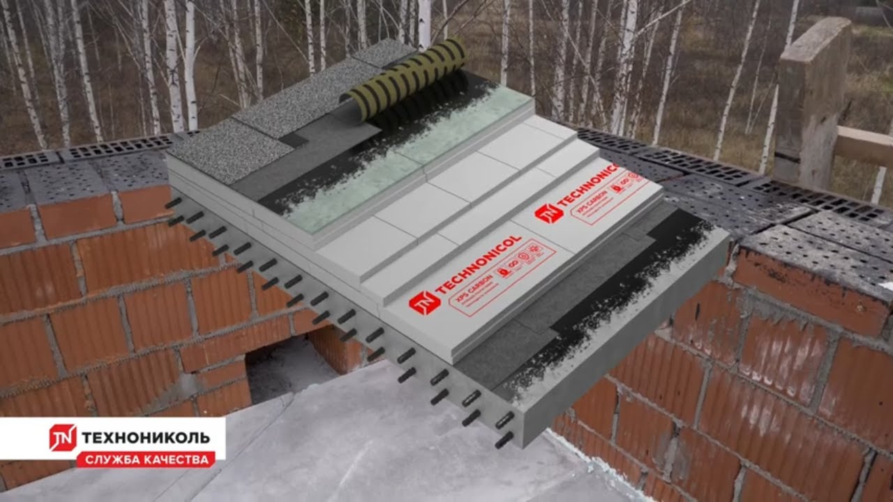 #утеплениекрыши   панелями Сэндвич ТЕХНОНИКОЛЬ ЦXPS