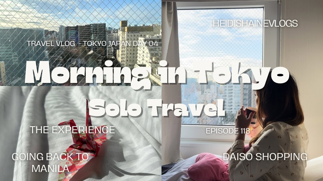 JAPAN VLOG l Morning in Tokyo l SOLO TRAVEL l heidishainevlogs 🌸