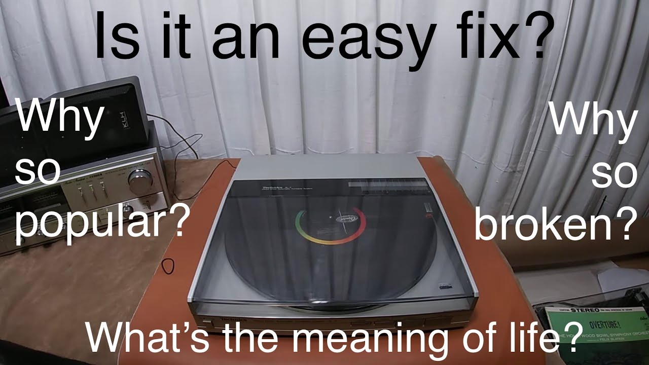 Technics SL-5 Linear Automatic Turntable - What causes the scar marks on the dust cover