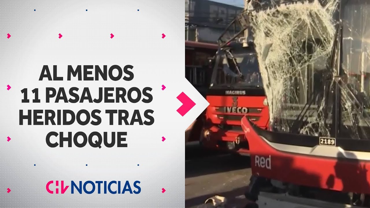 Grave choque entre micro y bus interurbano dejó al menos 11 pasajeros heridos - CHV Noticias