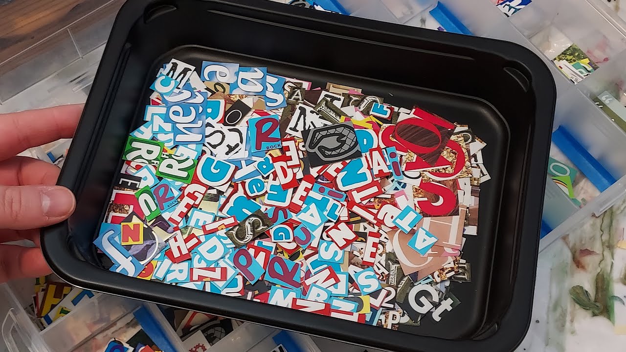 Sort cut-out letters with me!