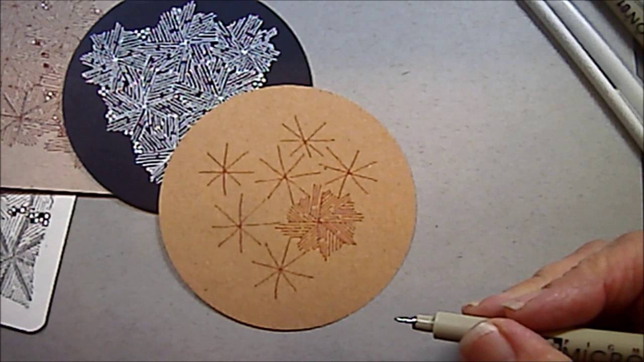 Frost Flower Tangle Pattern Lesson #65