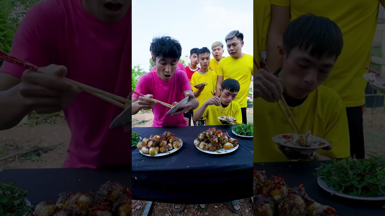 Hưng Vlogs | Trò Chơi Thi Ăn Trứng Vịt Lộn Xốt Me Nhanh Nhất Cười Toác Mồm#hungvlogs #HưngVlog