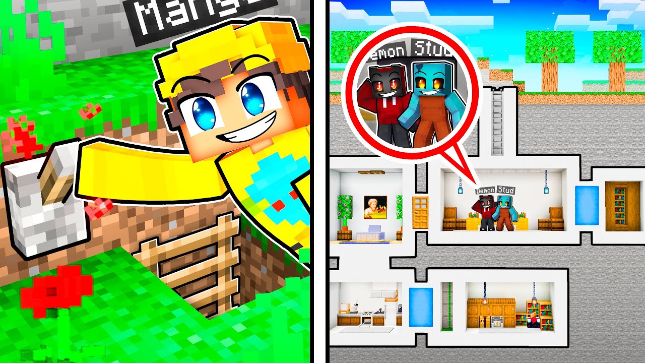 We Built AN UNDERGROUND BASE In Minecraft!