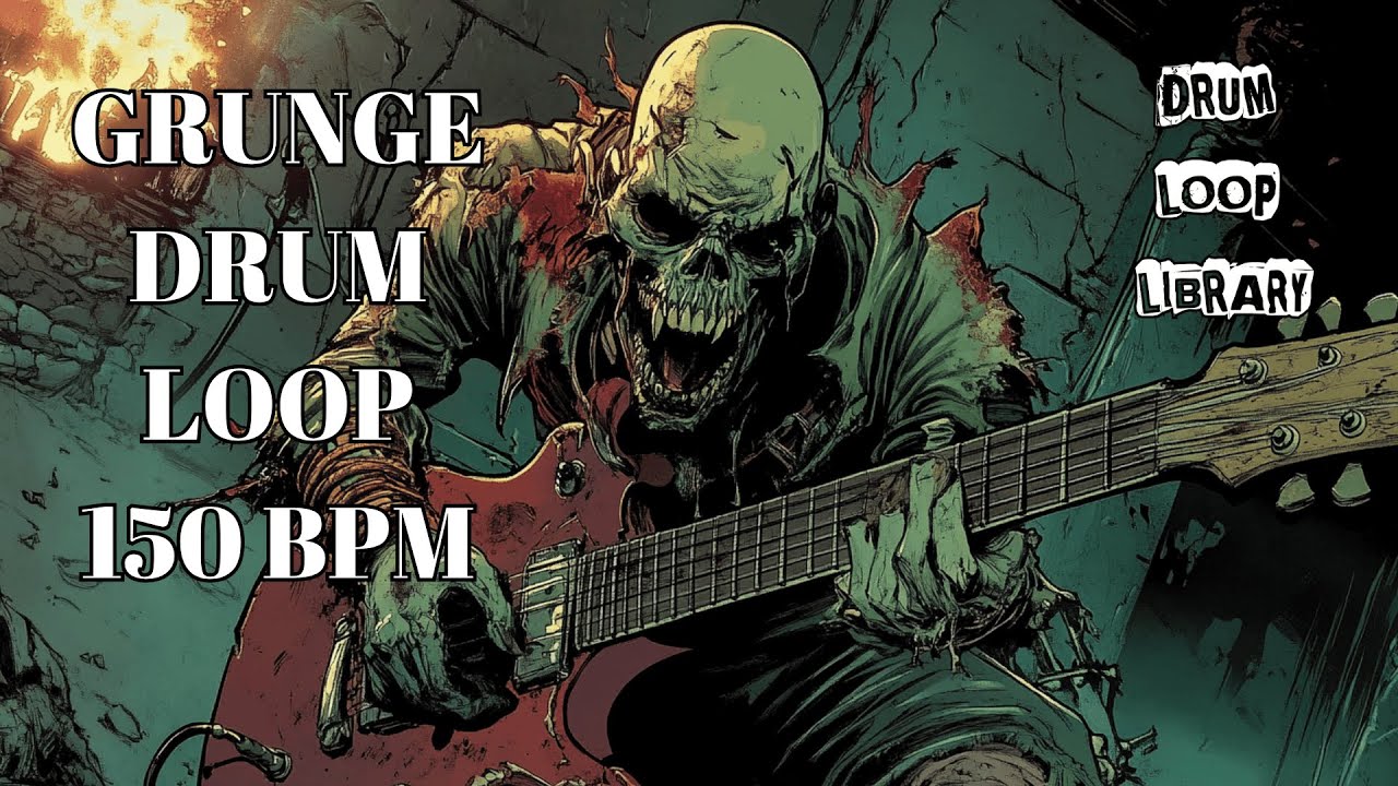 150 BPM Grunge Drum Track – Raw Energy for Loud, Melodic Guitar Work