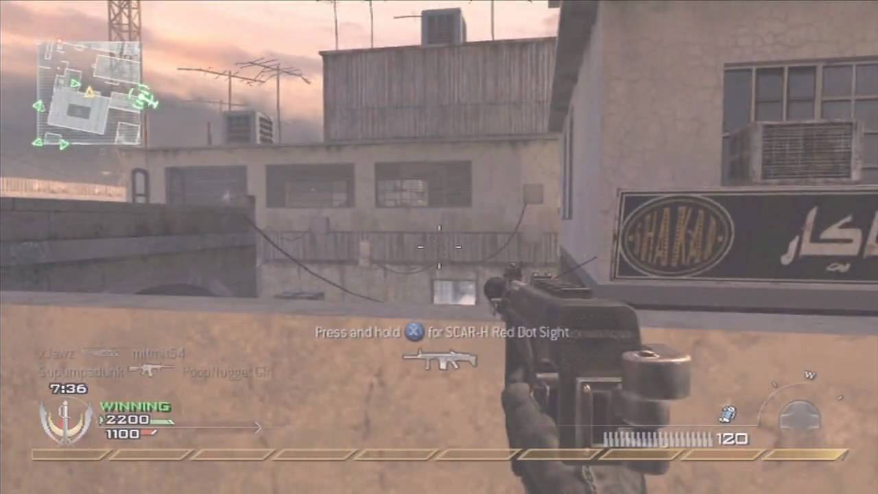 Modern Warfare 2 - Team Deathmatch #7 (34-4) - PP2000 Machine Pistol Gameplay