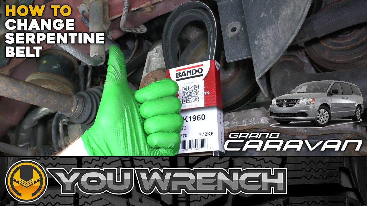Как заменить поликлиновой ремень - Dodge Grand Caravan (3.6 V6 2011-2021) - YOU WRENCH