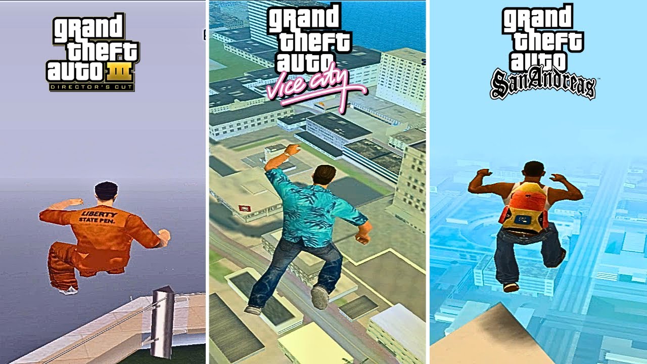 I Fell from the Highest Point in Every GTA Game (GTA 3 to San Andreas)