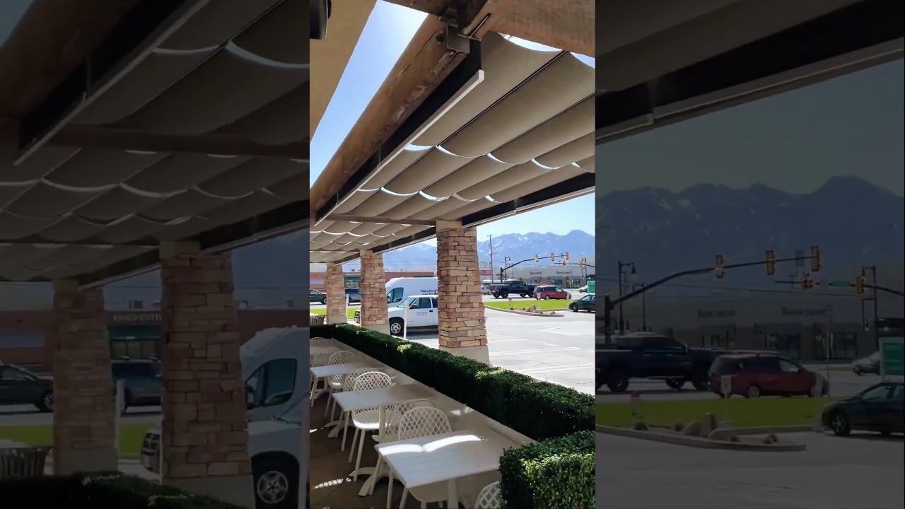 Sunbrella fabric retractable canopies by CableShade 
