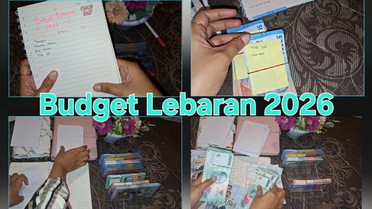 ALOKASI BUDGET LEBARAN 2026 • DARI THR&BONUS • TETAP NABUNG  • BELI LAPTOP #Giftawaydideskripsi