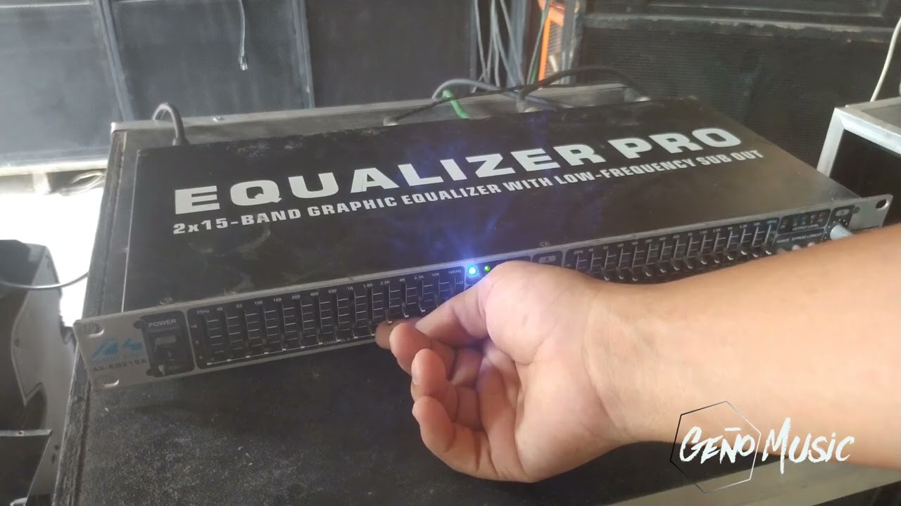 Ecualizador gráfico de 2x15 bandas audio King especificaciones prueba
