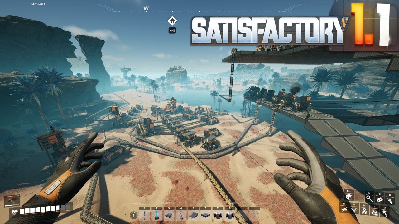 Прохождение Satisfactory. Серия 2. Начинаем строить главный завод