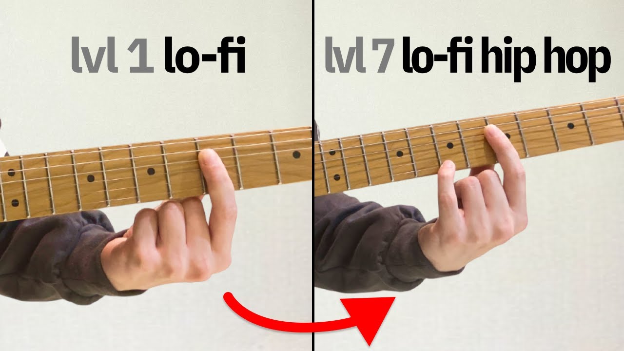 The 7 levels of lo-fi guitar chords