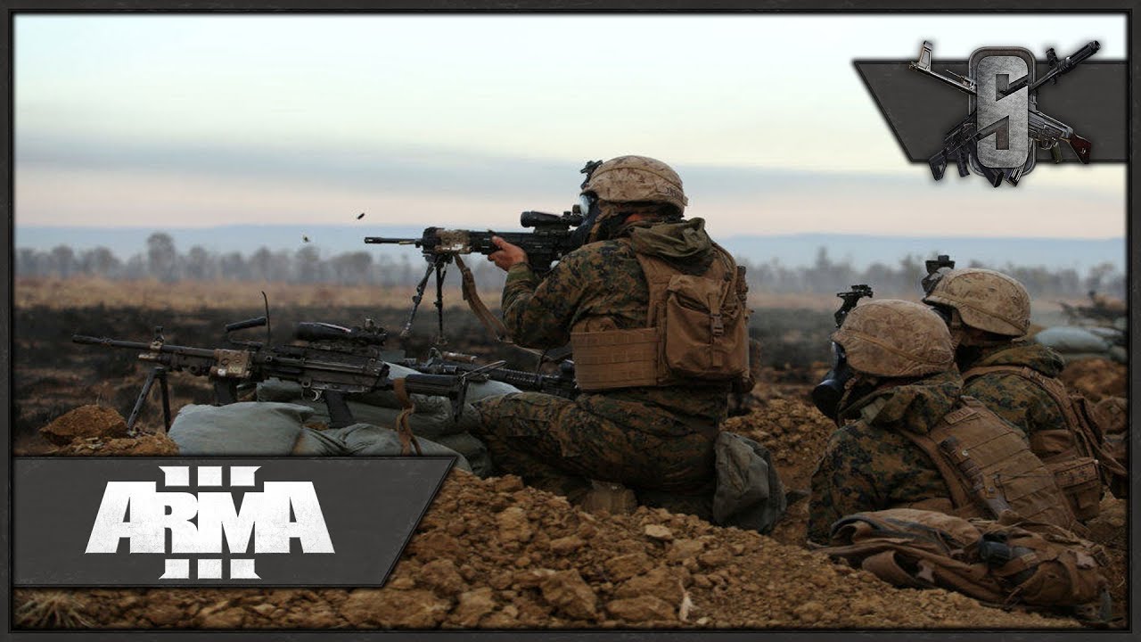 Large Motorized Ground Assault - ArmA 3 - US Marines Fireteam Leader