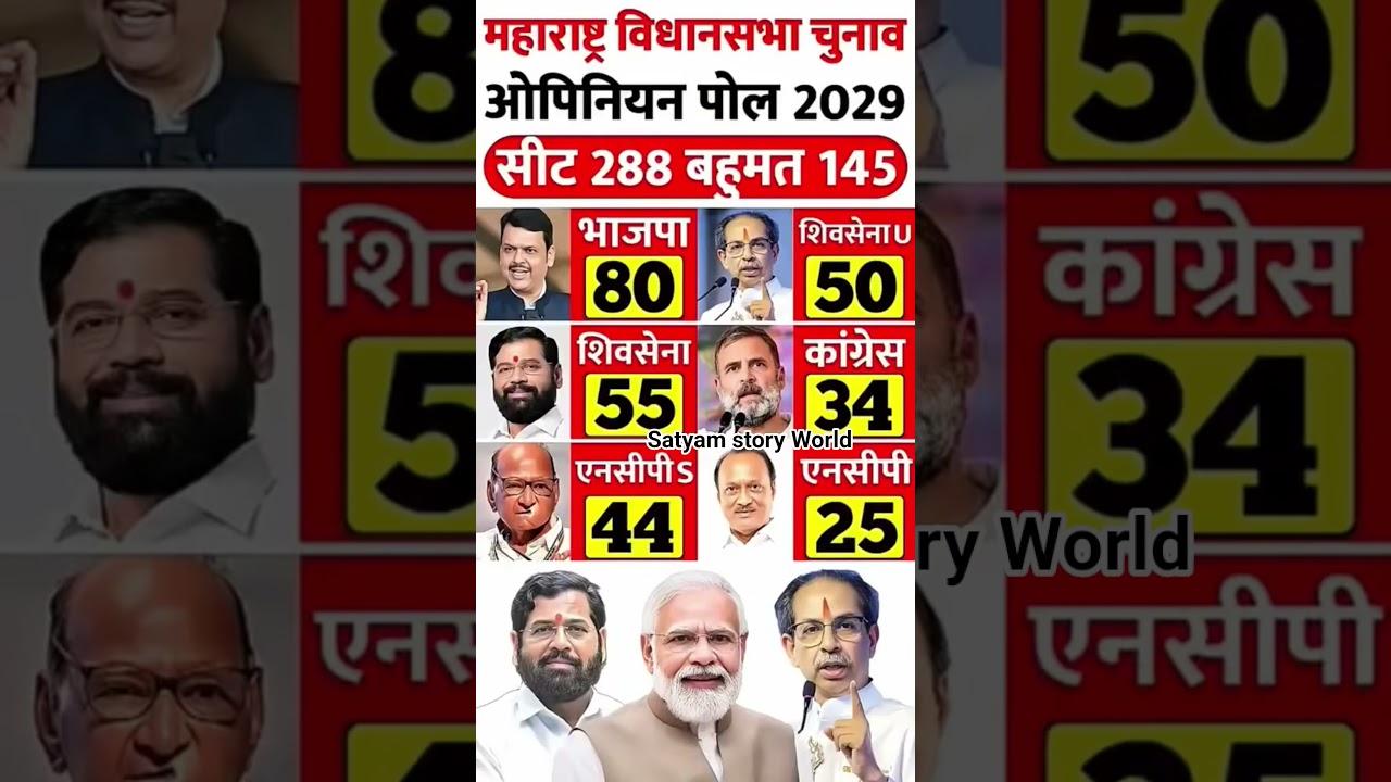 🚨Maharashtra opinion Pol Kaun Banega CM 2029 #tazakhabar #bjp #congress #loksabha 🔥