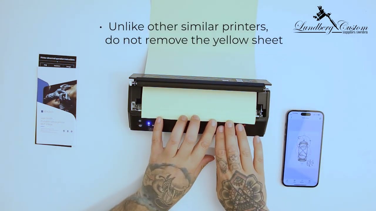 Portable Tattoo Printer MHT-P8008 (NEW 2023 VERSION)