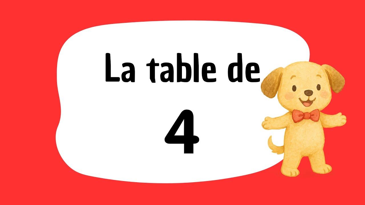 Facile la table de 4