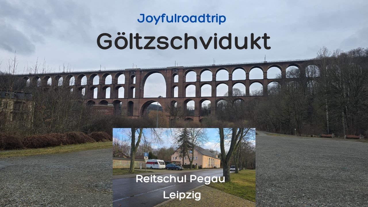 Besøker en kjent jernbanebru i Sachsen.